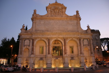 Roma, fontanone del Gianicolo