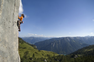 Climbing at the Kolbenjoch, Rofan.      ©Achensee Tourismus